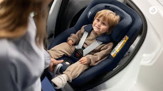 Mica 360 Pro 0 - 4 Y  40 - 105 cm  0 - 18 kg    Innovative SlideTech®™ Technologie |    Mehrere Sitz- und Liegepositionen |    Easy-In Gurtsystem |    G-CELL Seitenaufprallschutz |    360°-Drehung mit nur einer Hand  |