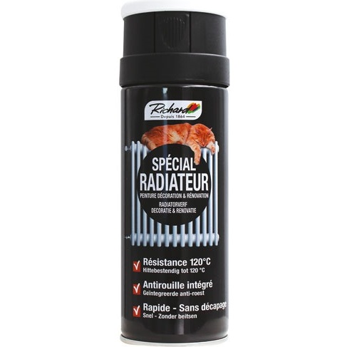 Bombe peinture Spécial Radiateur 400 ml - Blanc Satin