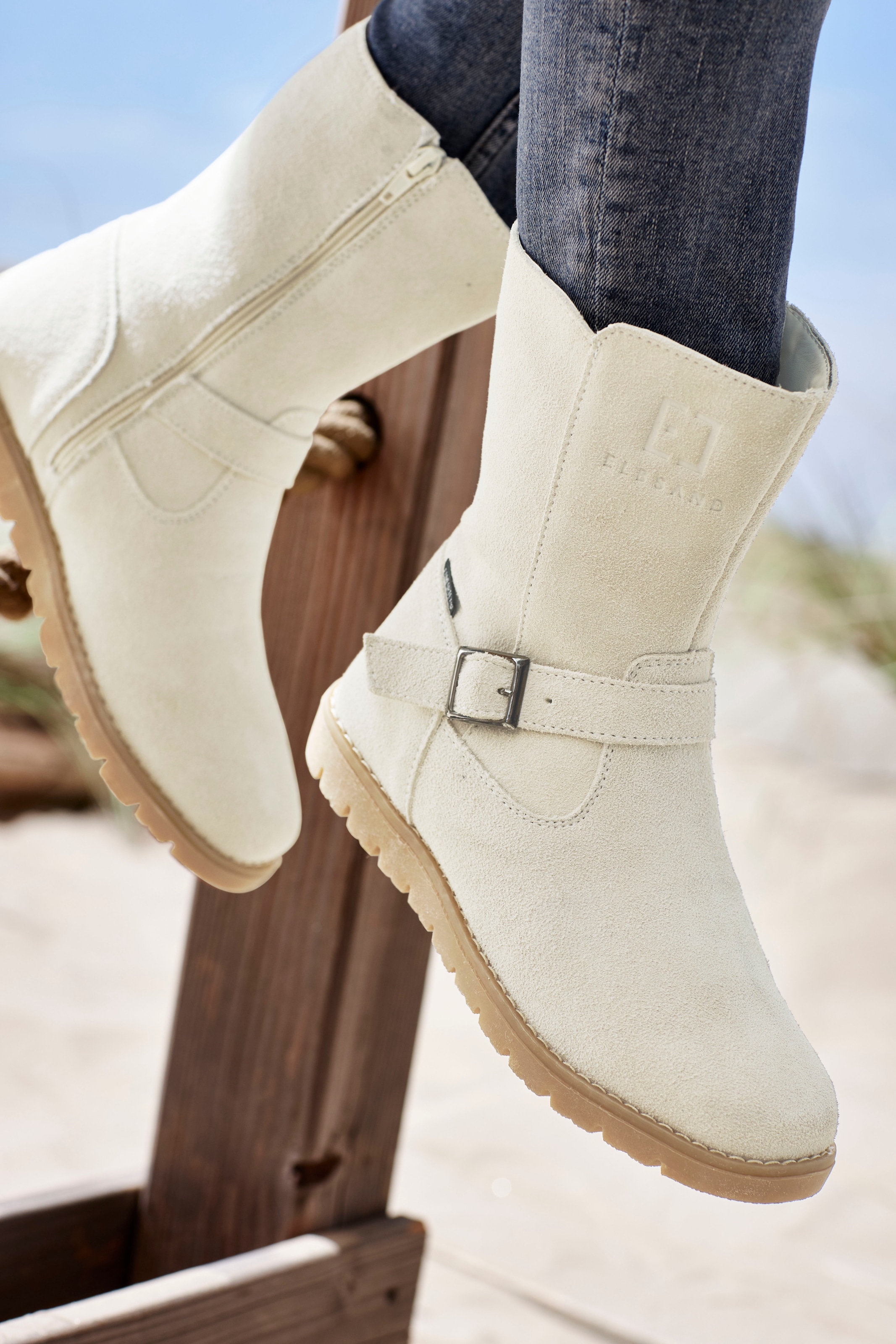 Elbsand Winterstiefel  Boots,Winterstiefelette,Leder, wind- & wasserabweisende Tex-Membran