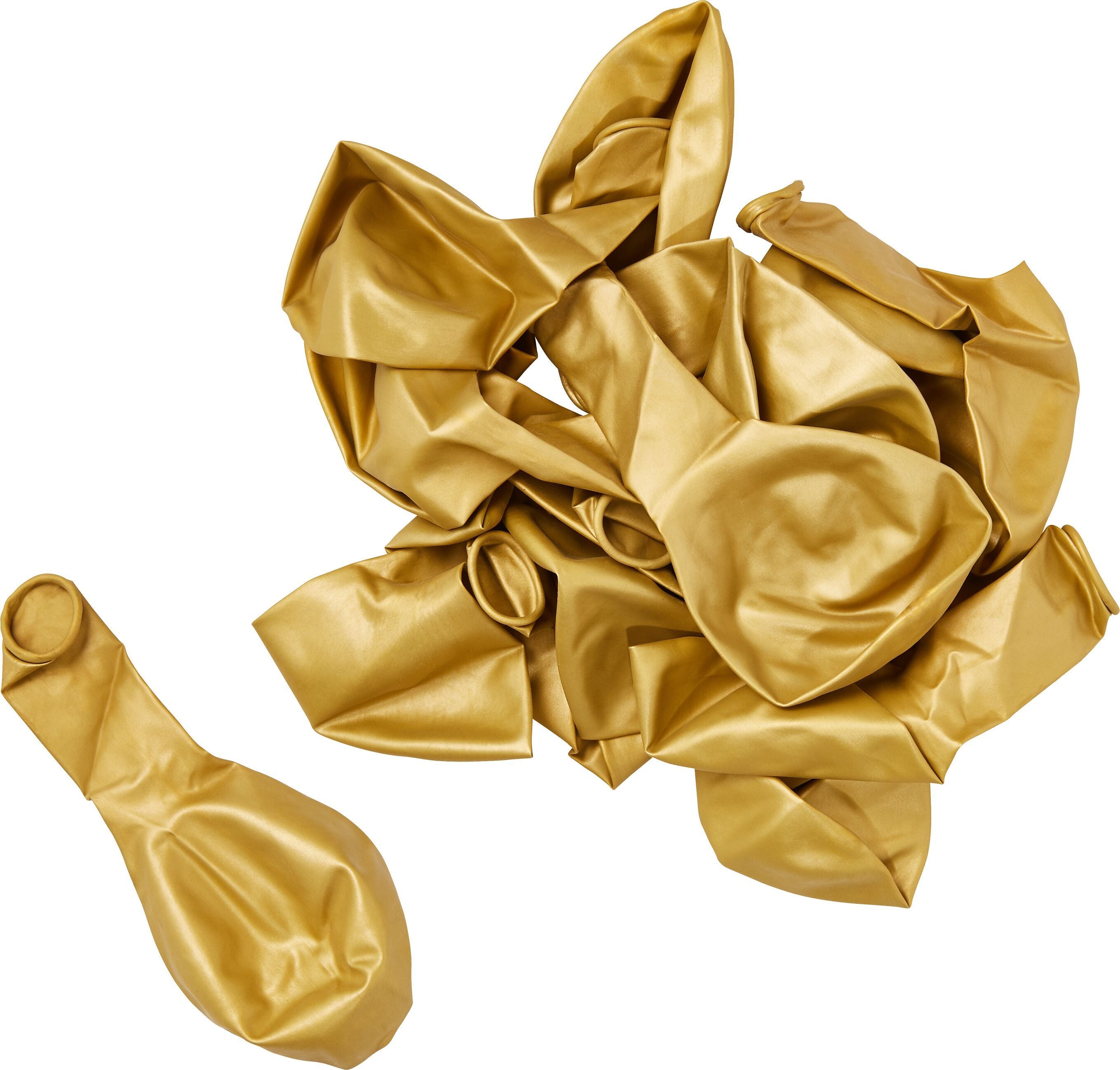 BECKY Luftballons gold, metallic 20 Stk. - Gold