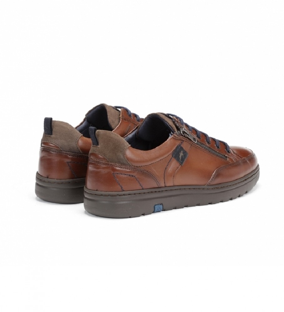 Tênis Fluchos Atlas em couro F0298 marrom