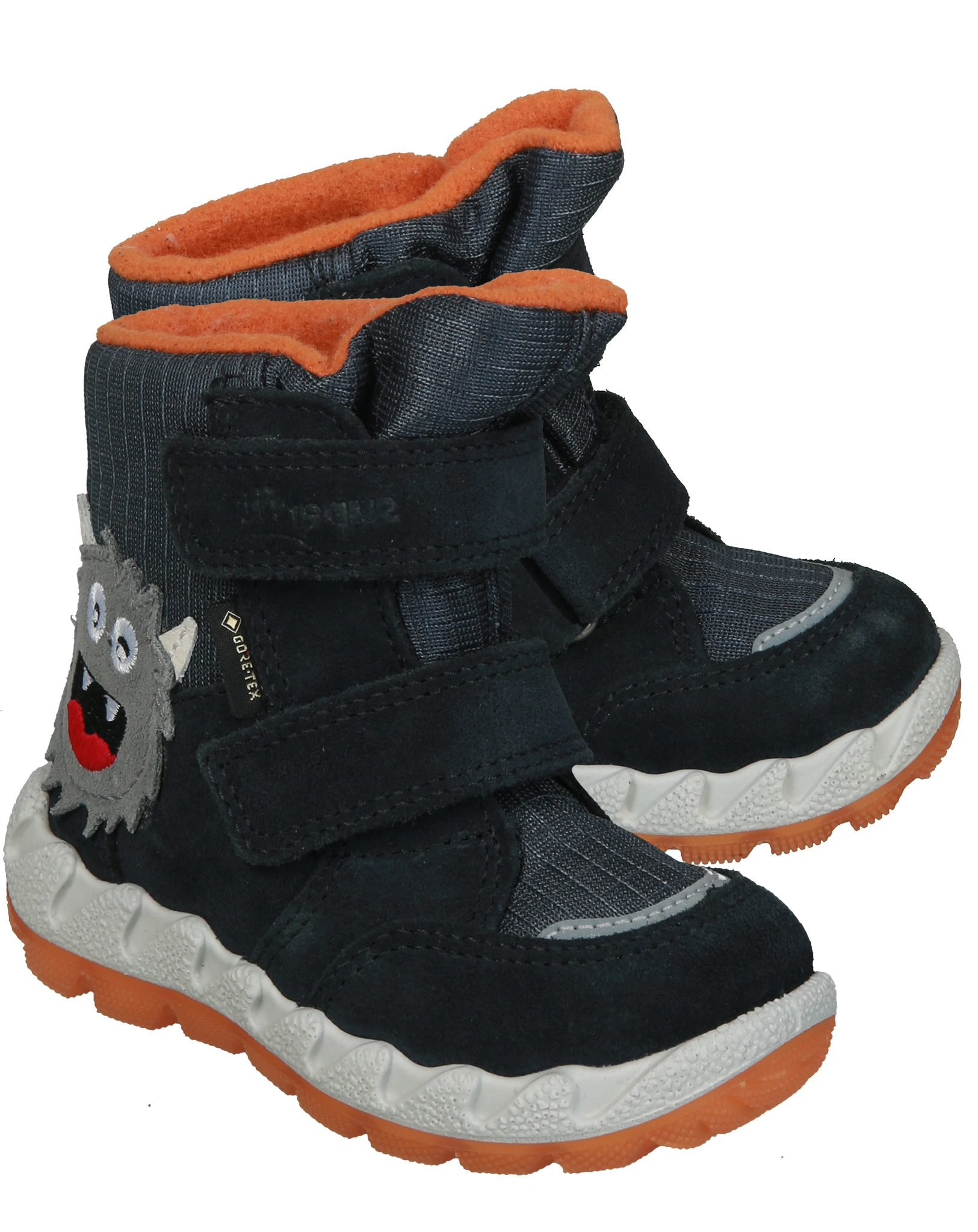 Klett-Booties ICEBIRD - MONSTER in grau/gelb