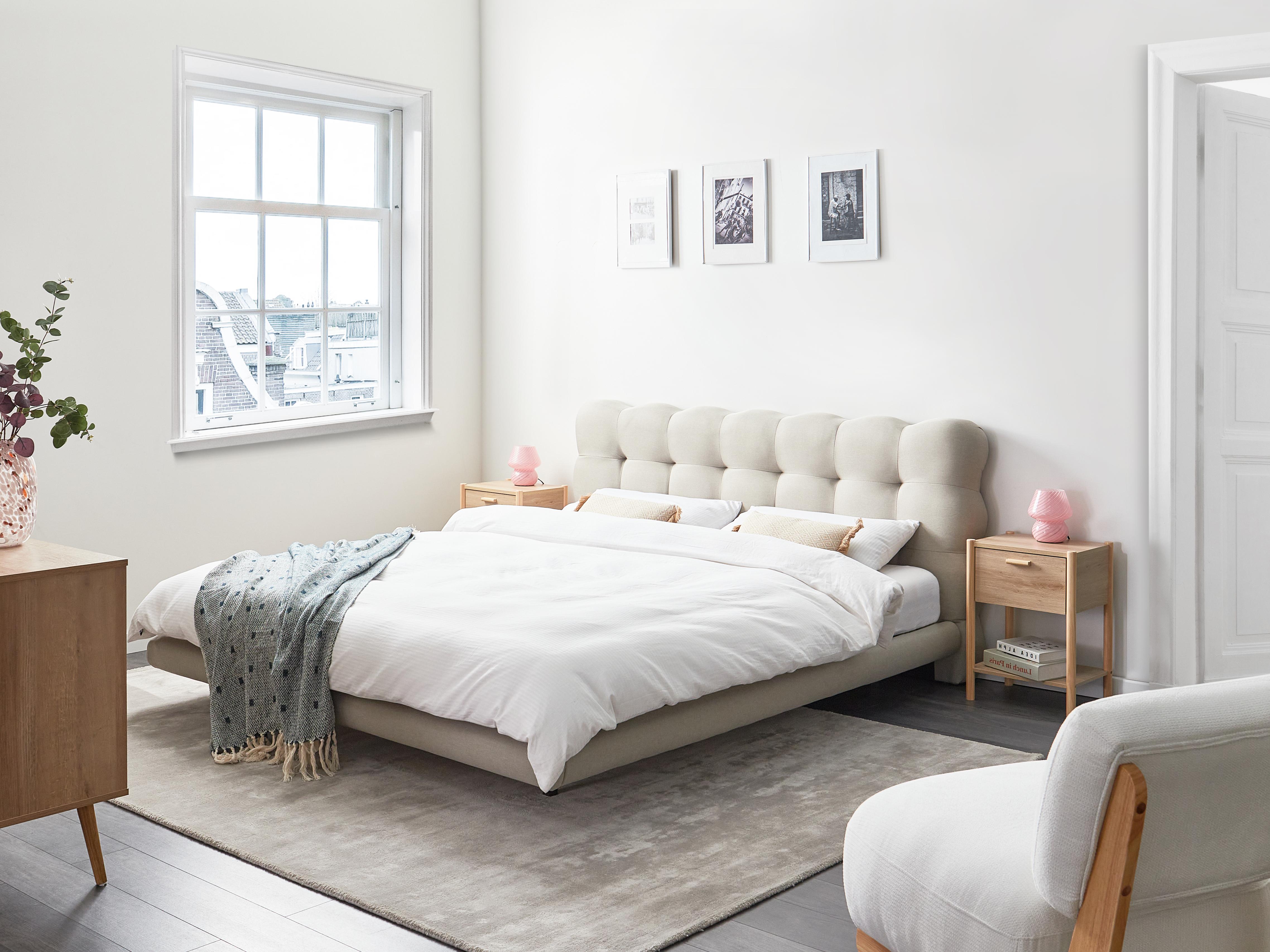Bed Stof SOULISSE 180 x 200 cm Beige