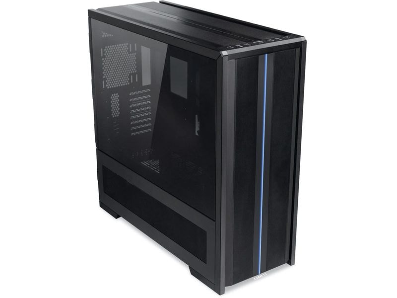 Lian Li PC-Gehäuse V3000 Plus Schwarz Riesiger Big-Tower aus Stahl und Aluminium mit RGB-Beleuchtung