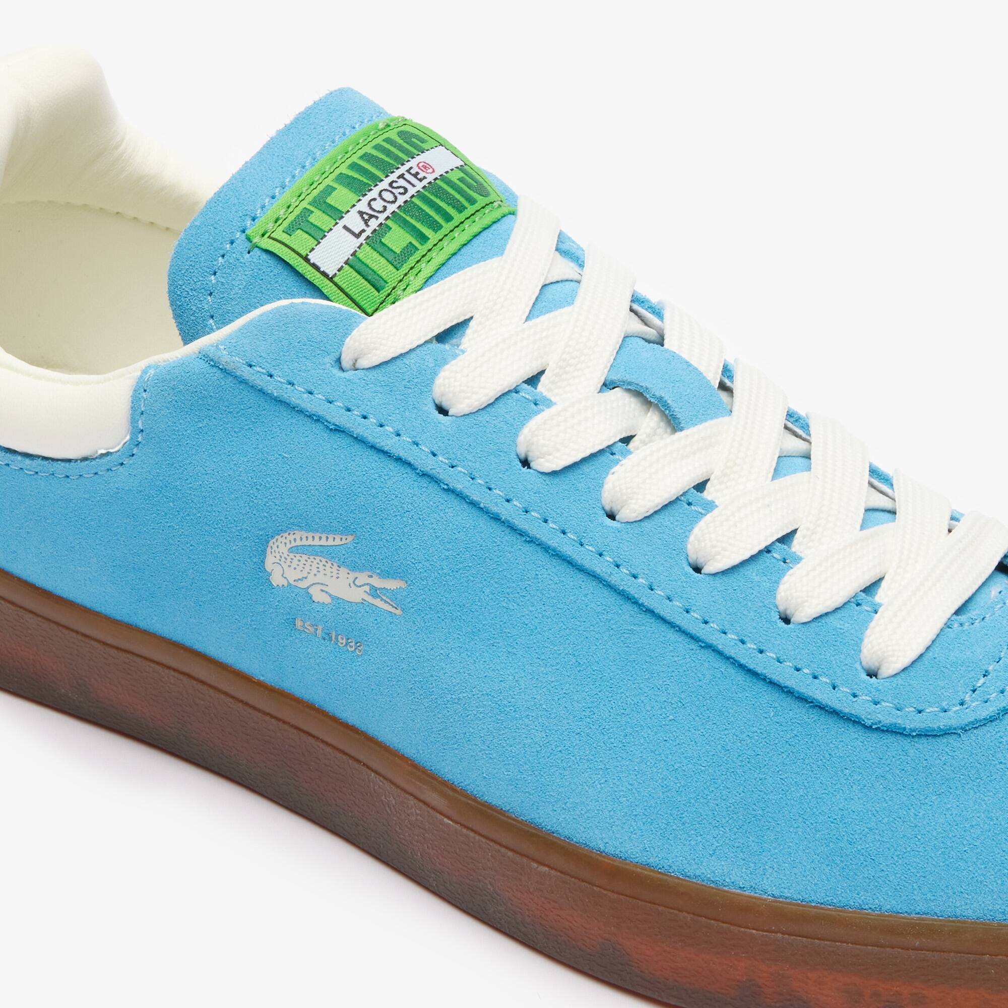 Damen-Sneaker Baseshot aus Veloursleder Sneakers - Blau - Lacoste - Damen