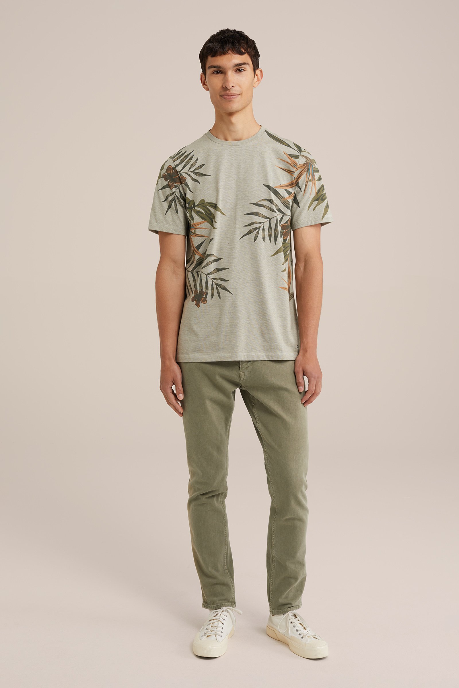 T-shirt met dessin WE Fashion Lichtgroen