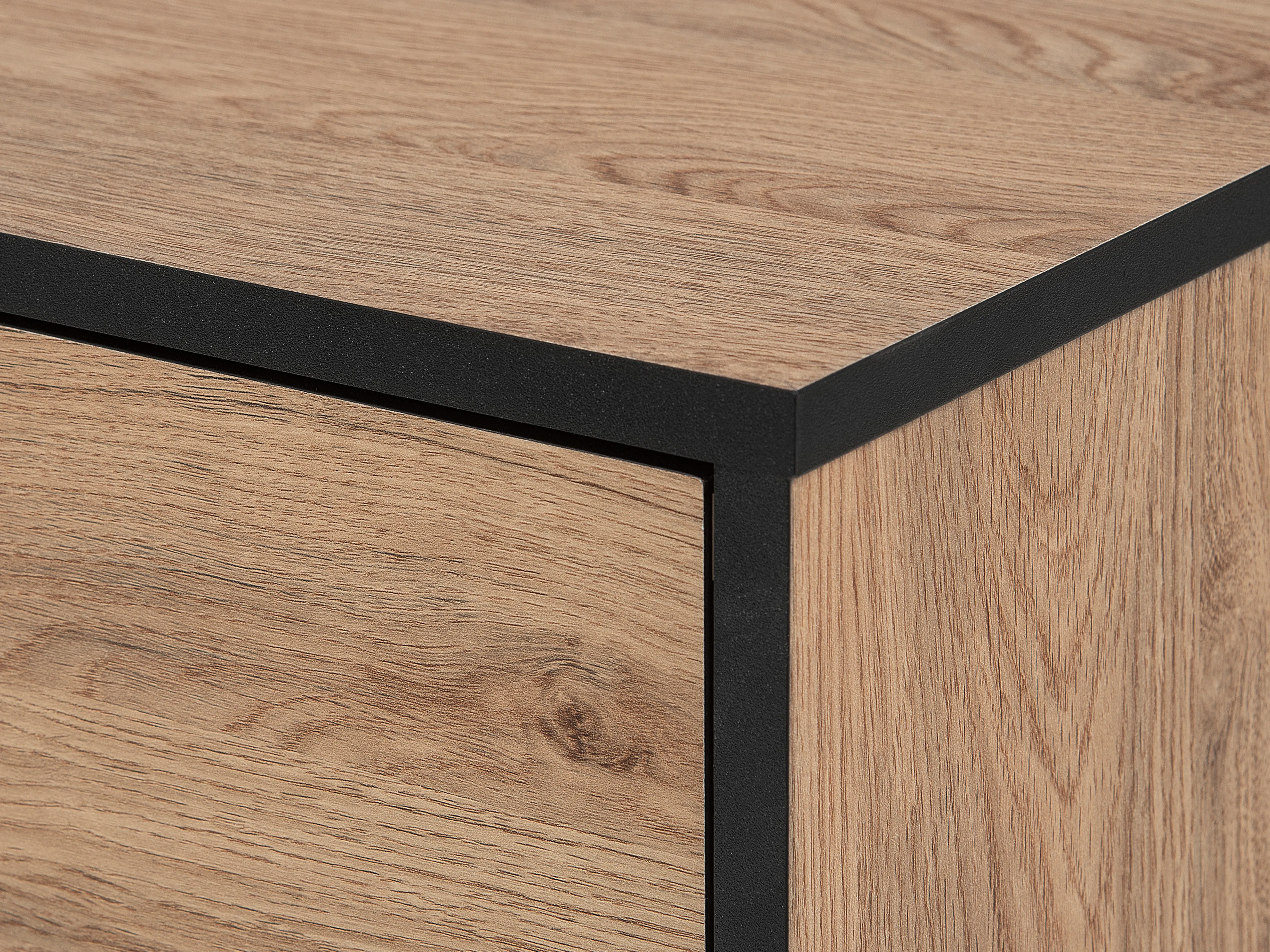 TV-meubel HALSTON Bruin/zwart