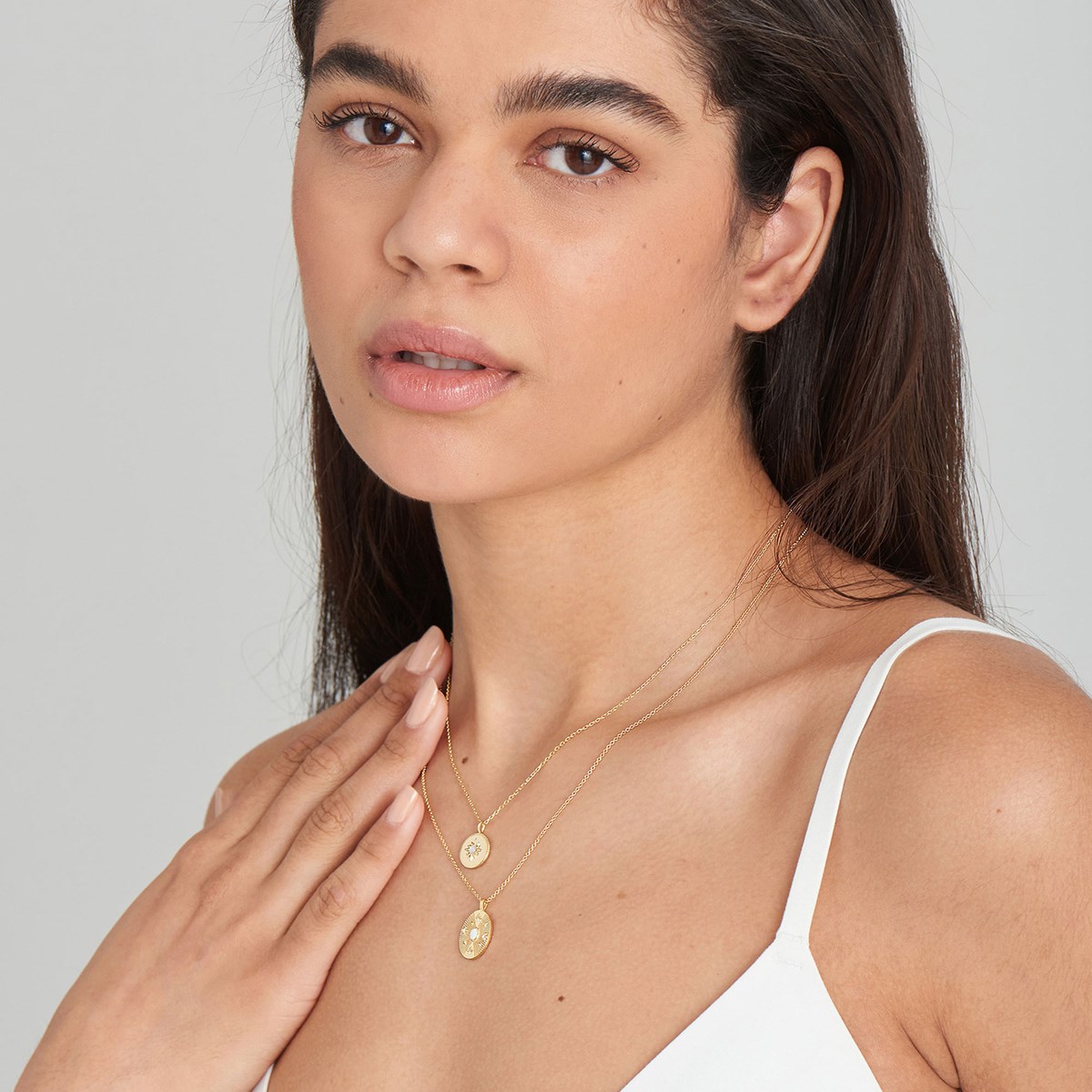 Collier Ania Haie Rising Star doré nacre