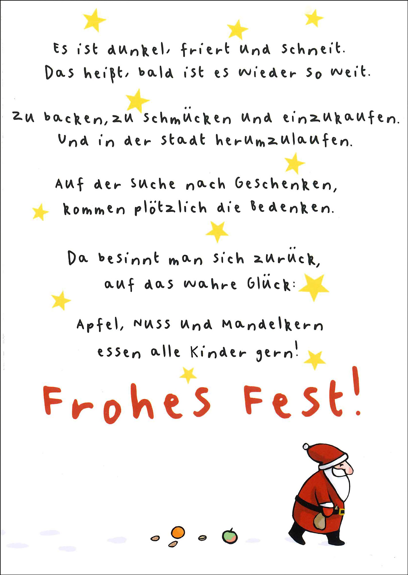Postkarte 'Apfel Nuss und Mandelkern' günstig bestellen
