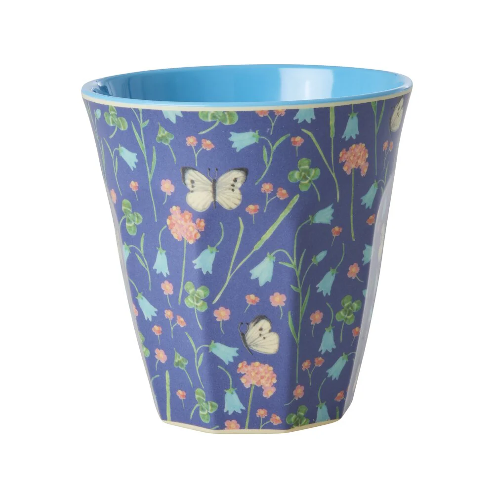 RICE  Melamine Butterfly Field Print Medium kop - 250 ml.
