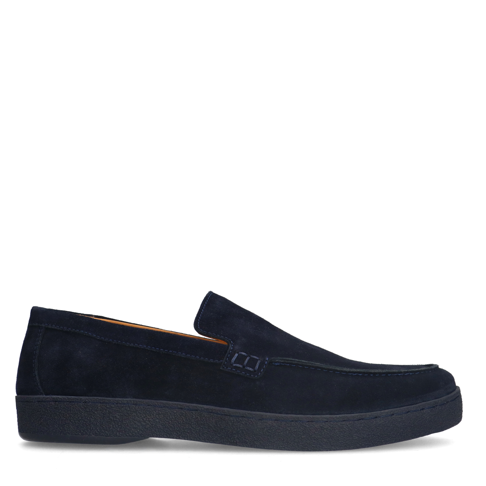 Donker blauwe suède loafers