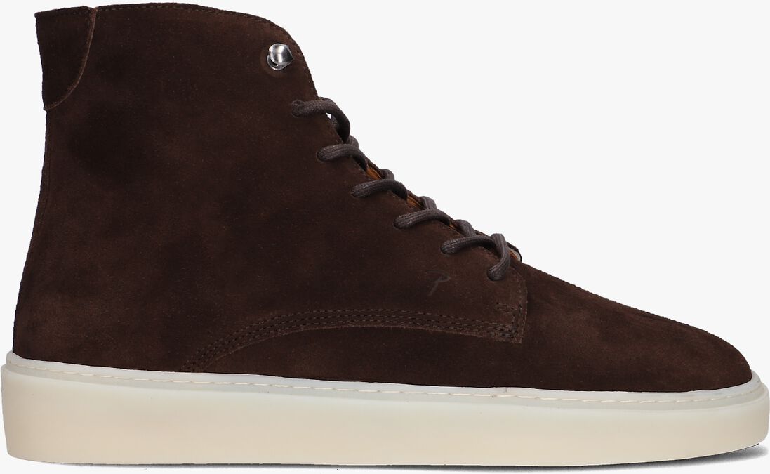 bruine posa veterboots lace up high boots