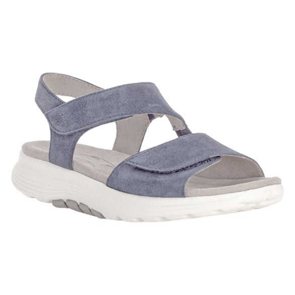 Flade sandaler, kvinder, river blå