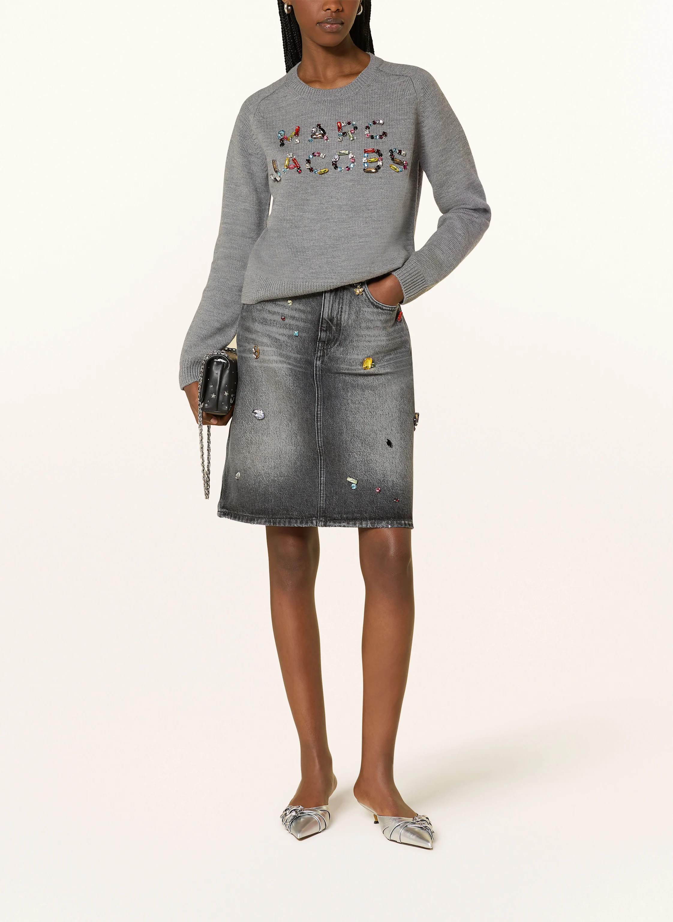 MARC JACOBS Pullover mit Schmucksteinen
