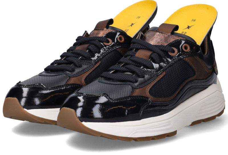 Xsensible Milau Stretchwalker Sneakers Zwart Dames
