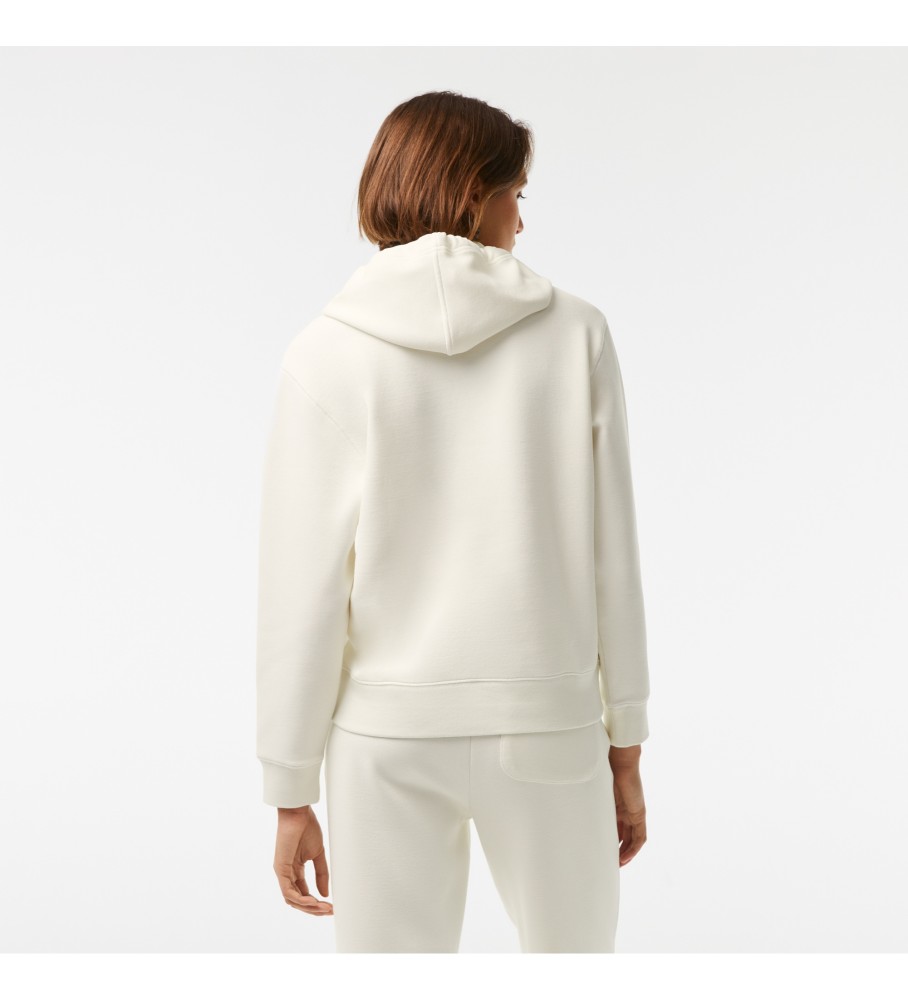 Moletom Lacoste Loose Fit com Capuz, Branco
