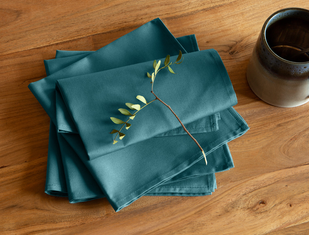 Lot de 4 serviettes de table-Couleurs de table
