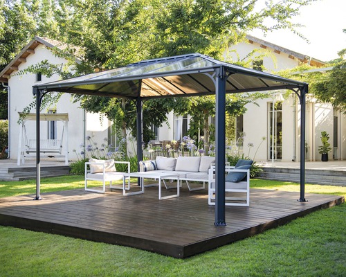 Palram Paviljoen – Canopia Martinique 4300 Deluxe incl. hor 430 x 295,5 cm antraciet