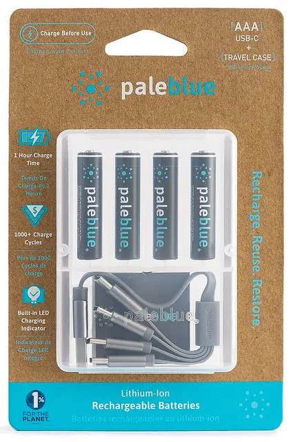 Pale Blue Li-ion Rechargeable AA Battery