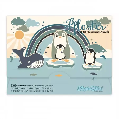Lutz Mauder TapirElla Pflasterbriefchen Pinguinfamilie, 10er Packung