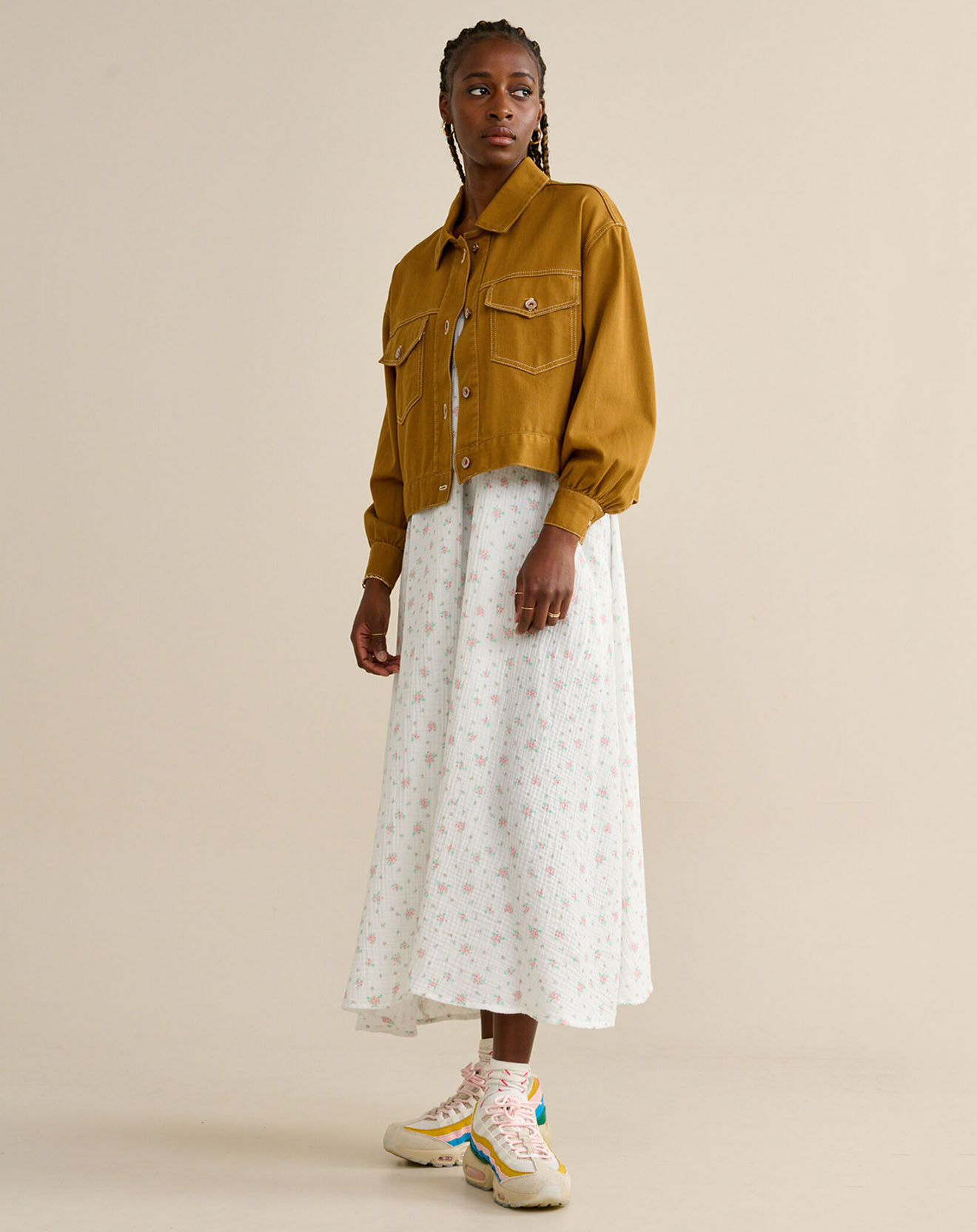 Bellerose Surchemise oversize Paulo tobacco