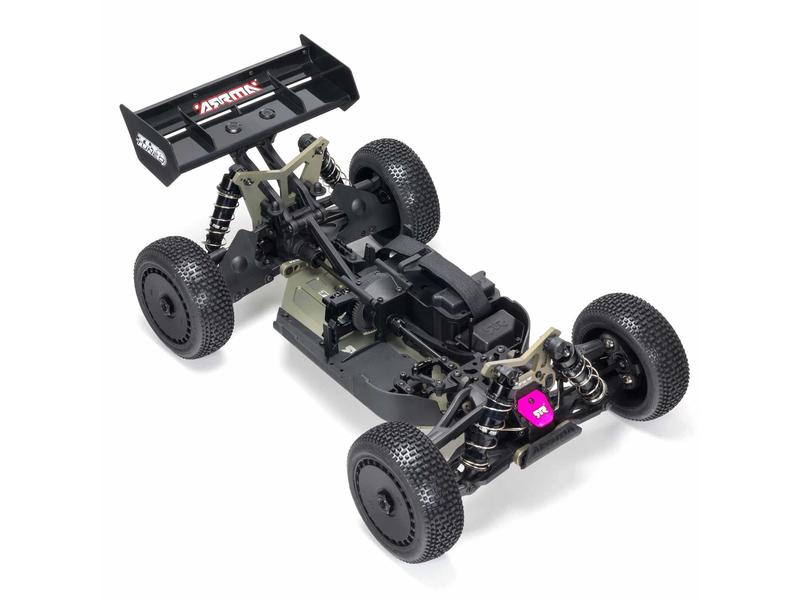 Arrma Buggy Typhoon TLR Tuned 4WD Roller, 1:8 4x4 Offroad Buggy in Roller Ausführung ohne Elektronik