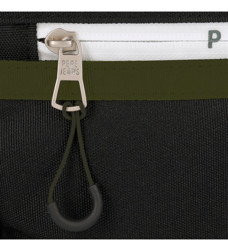 Mochila ajustável Pepe Jeans Luca preta - 33x46x17cm -