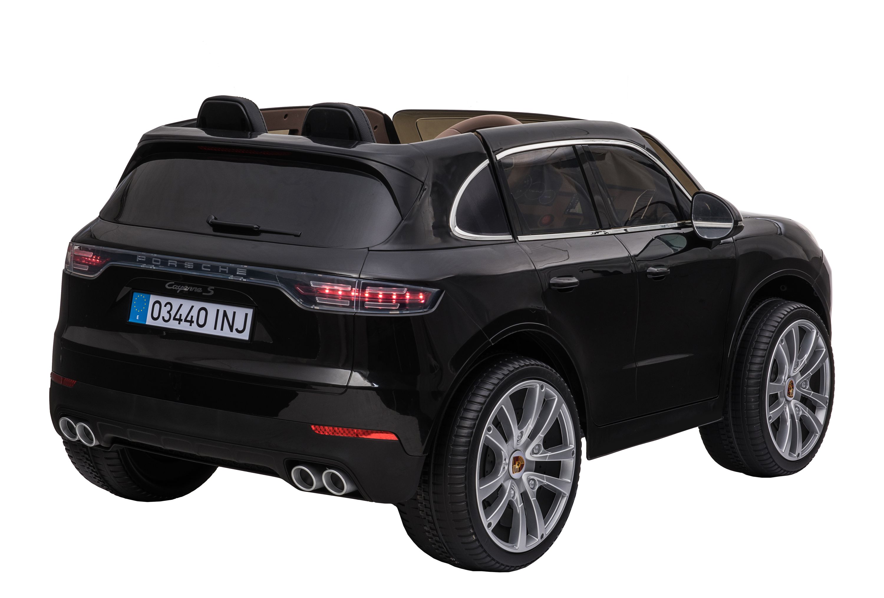 Elektroauto Kinder Porsche Cayenne schwarz
