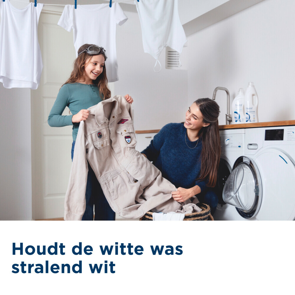 6x Neutral Vloeibaar Wasmiddel Wit 20 Wasbeurten1 liter