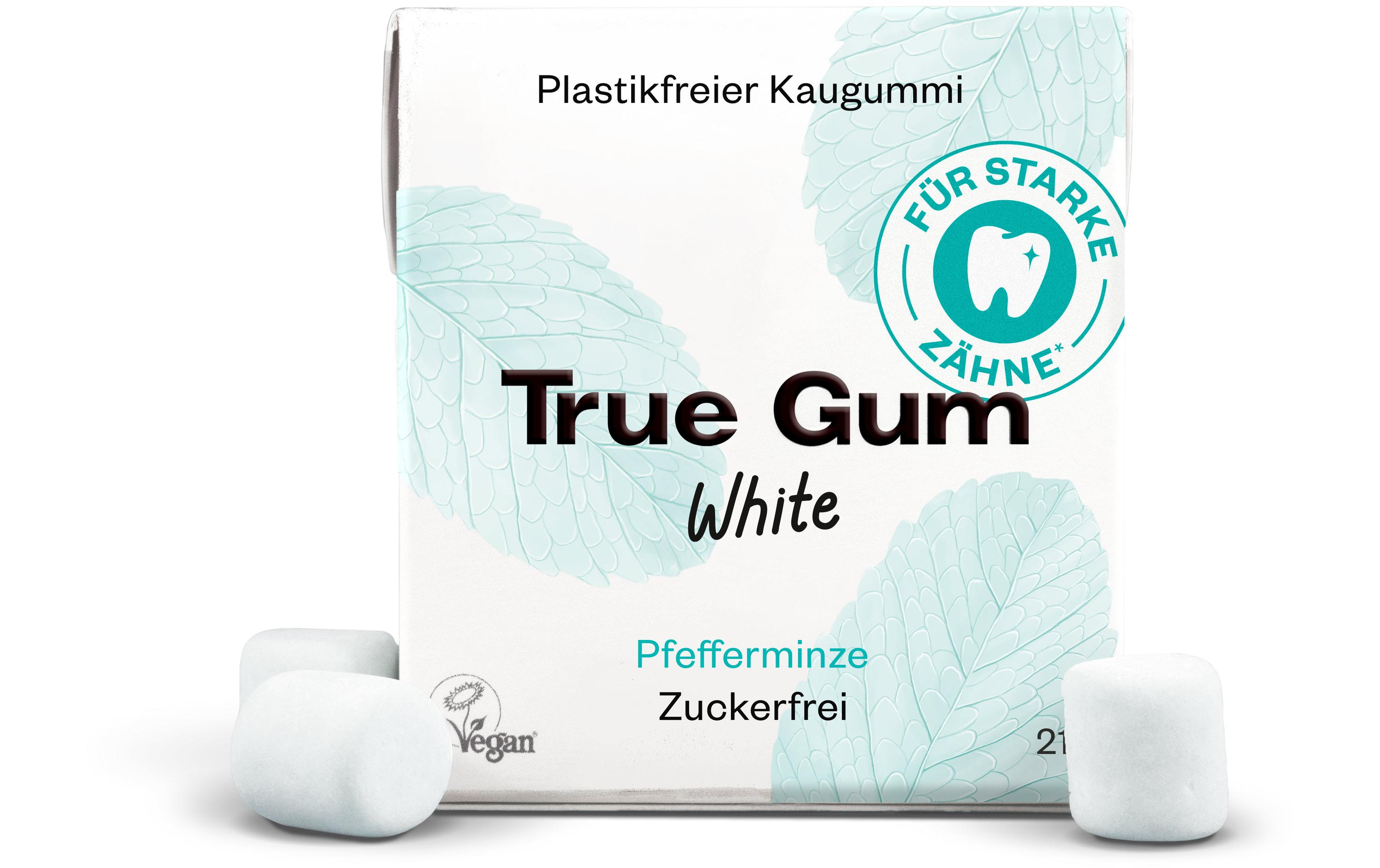Kaugummi White Pfefferminze 21 gVeganer und plastikfreier Kaugummi