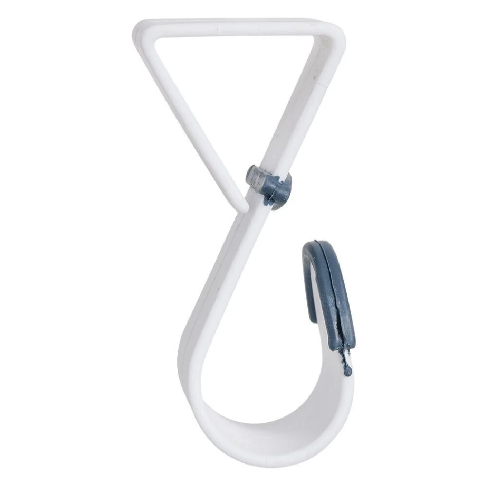 Lot de 3 crochets pour dessus de porte blanc