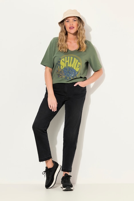 Jeans Sarah, schmales Bein, vorgewaschen