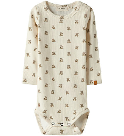 Lil' Atelier Body l/ä - Rib - NbnGavo - Turteltaube/Teddy Bear