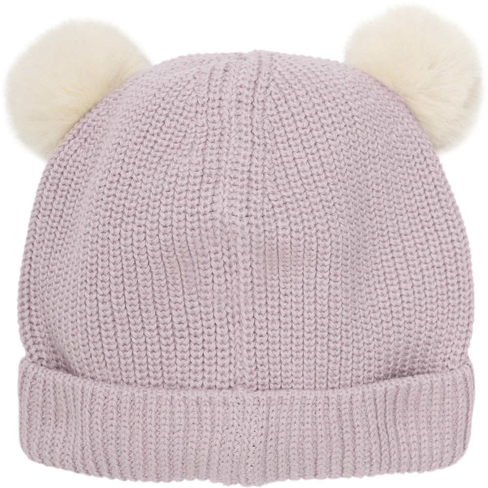 Køb Huttelihut Cloud Gray Hue Strik m. Pompoms