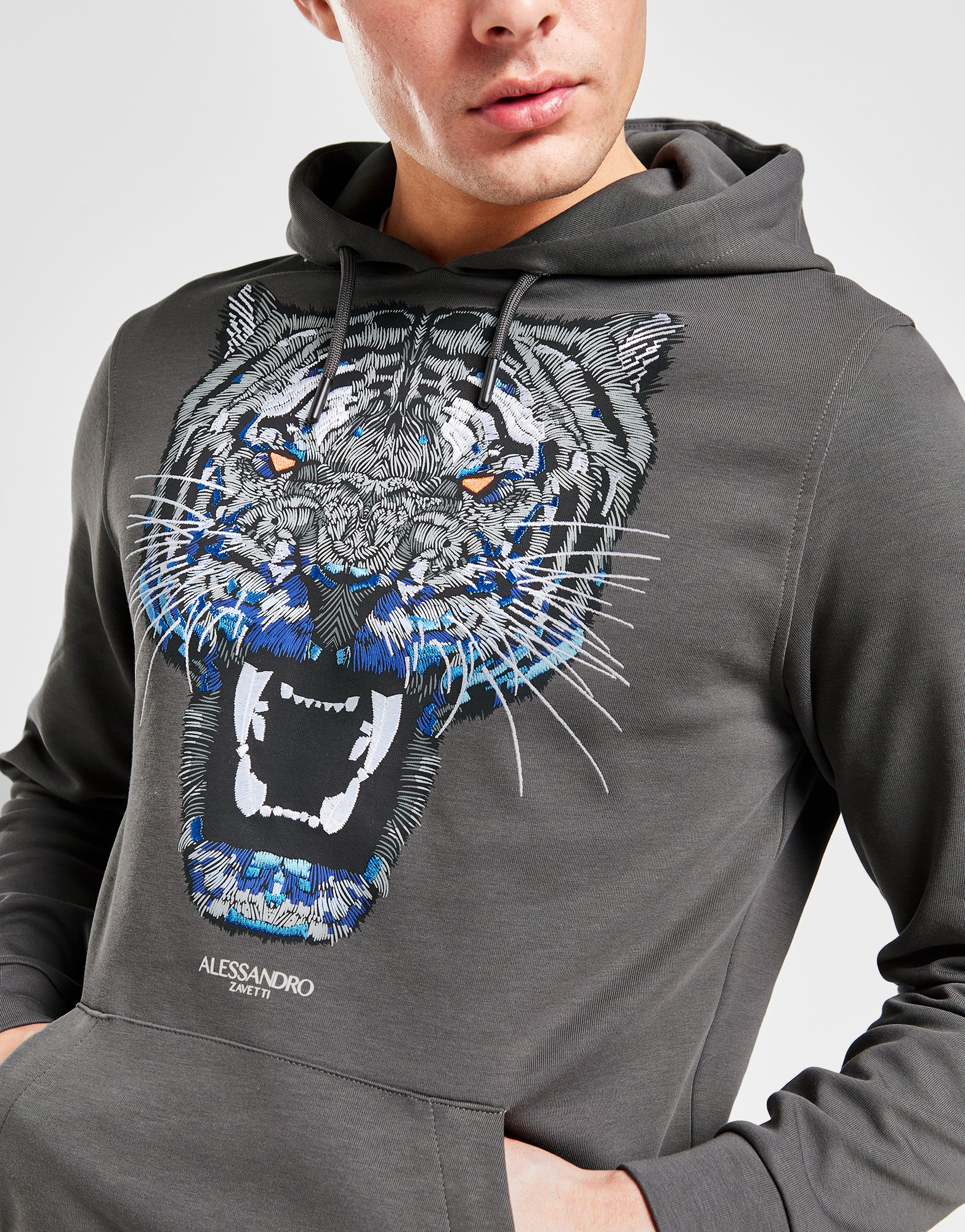 Alessandro Zavetti Sweat à Capuche Growler Reflective Homme