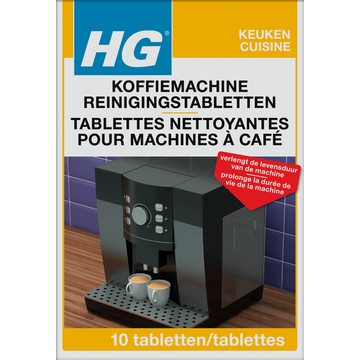 HG koffiemachine reinigingstabletten 10 stuks