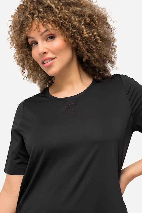 T-Shirt, schnelltrocknend, Rundhals, Halbarm, recycelt