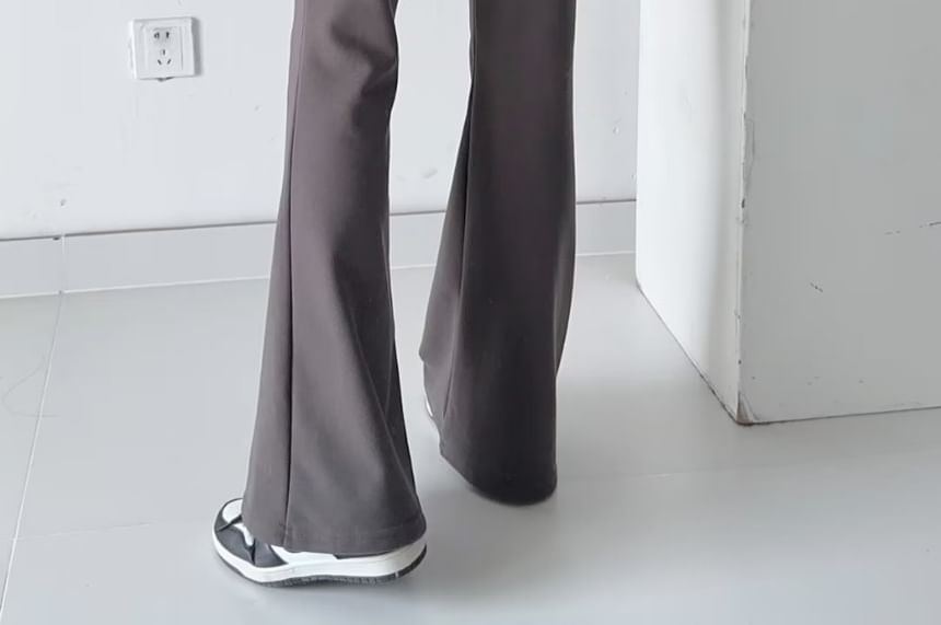 Yukis - Effen wijd uitlopende joggingbroek met trekkoord in de taille