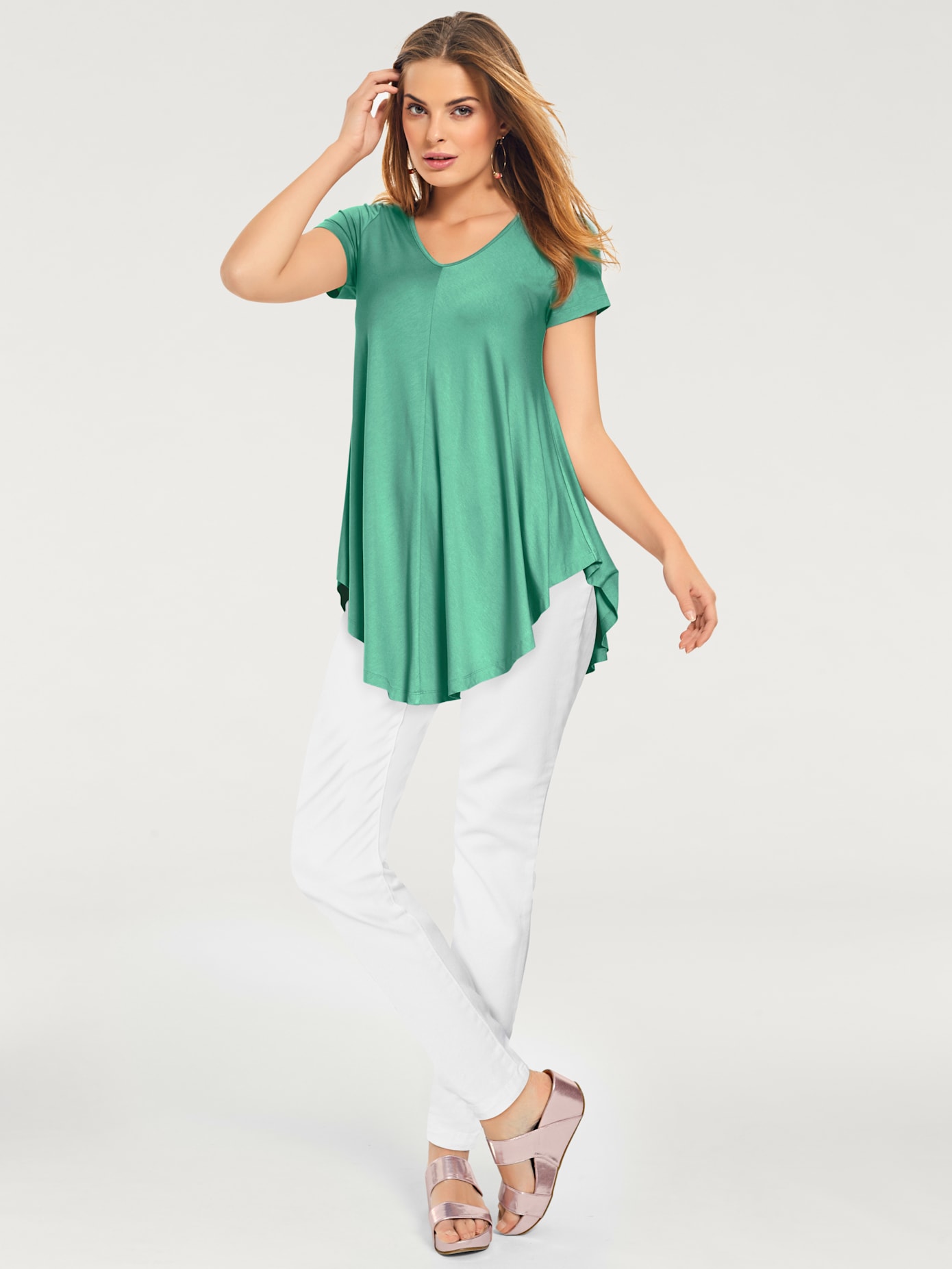 T-shirt en v look tendance