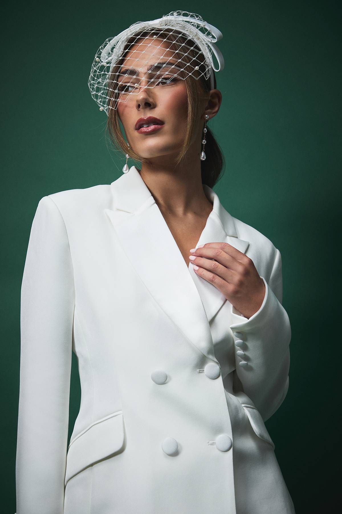 Coast Blazer de Mariée Lisa Tan Croisé