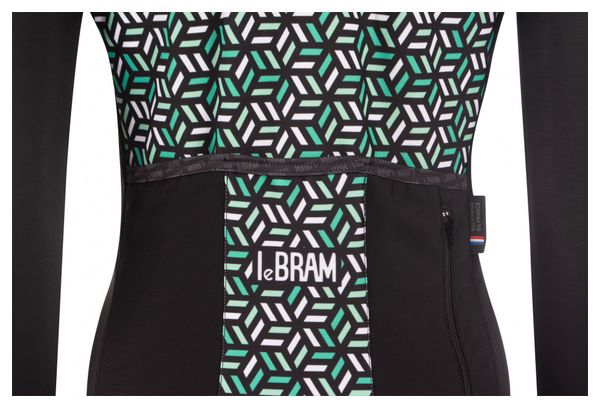 Maillot Manches Longues Femme LeBram Croix de Fer Menthe Coupe Ajustée
