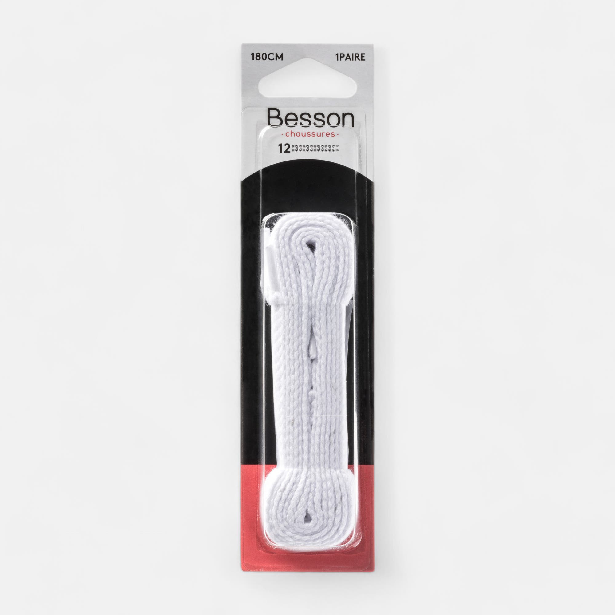 Lacets blanc 180cm blanc