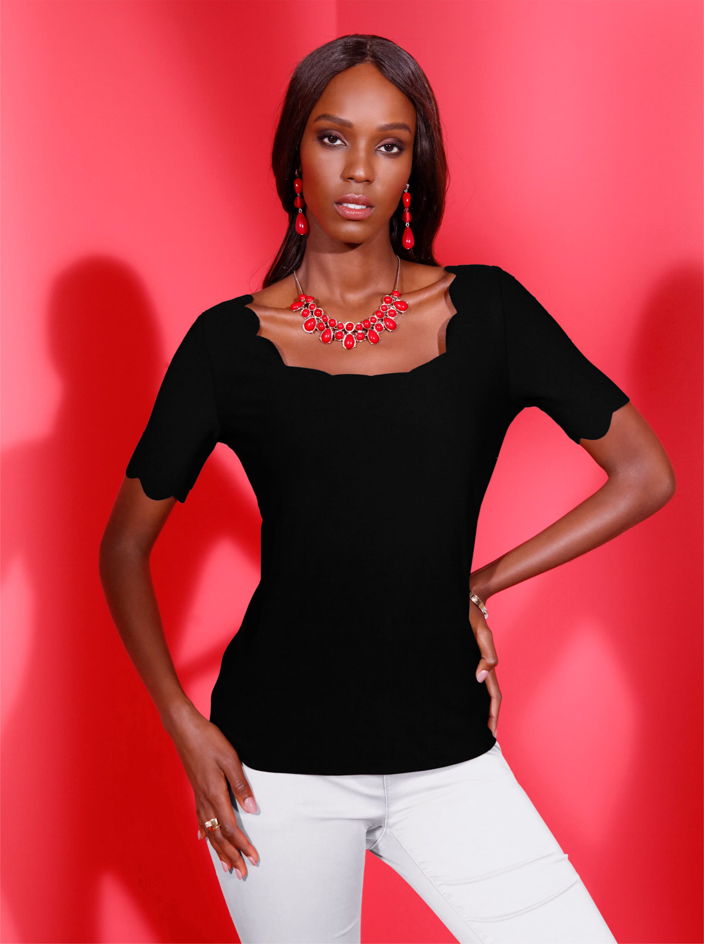 Shirt in schwarz