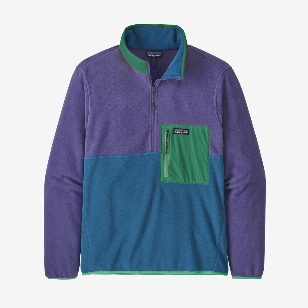 Microdini Herren-Fleecepullover mit halbem Reißverschluss
