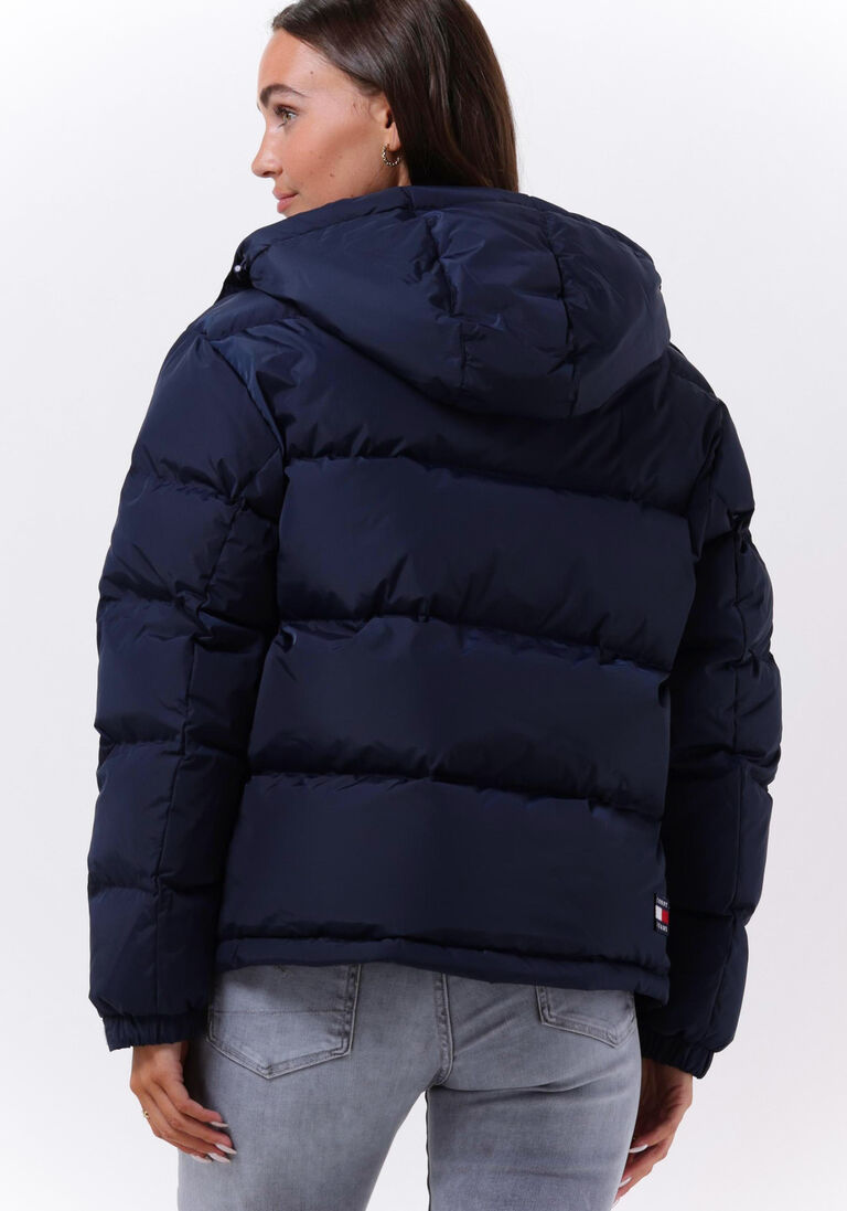 TOMMY JEANS donkerblauwe tommy jeans gewatteerde jas outerwear short puff