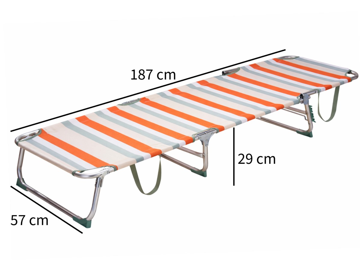 HEM strandset 3-delig met strandstoel, ligbed en koeltas - Orange
