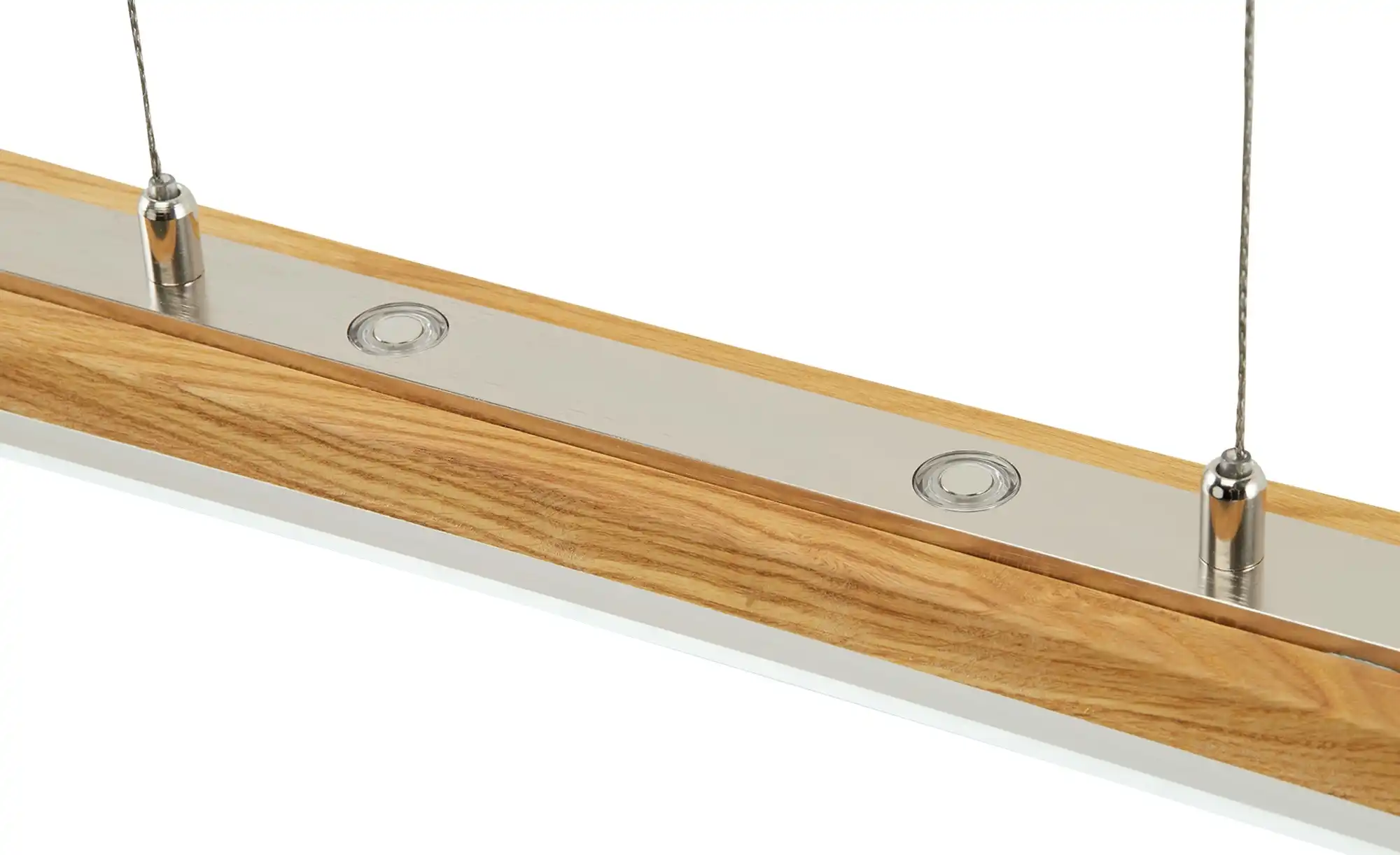 LED-Pendelleuchte, 1-flammig, Eiche natur