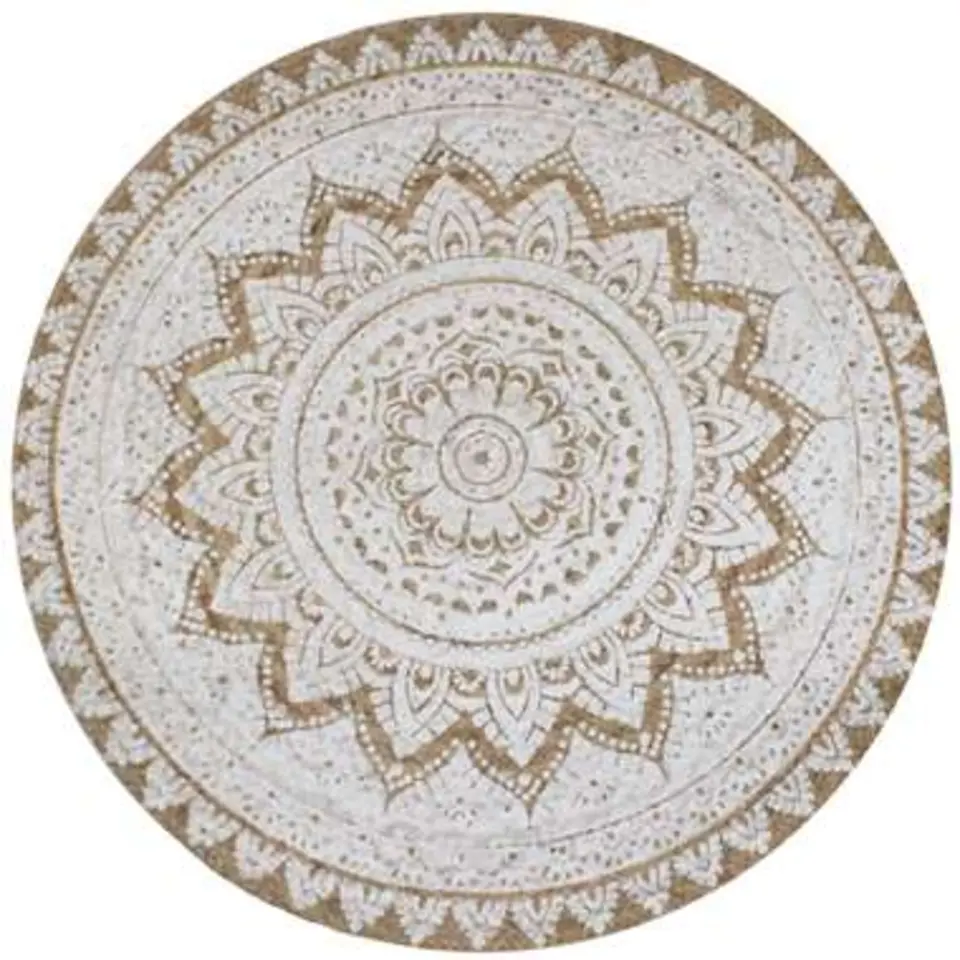 vidaXL - Tapijt - Beige - Jute - 90 cm