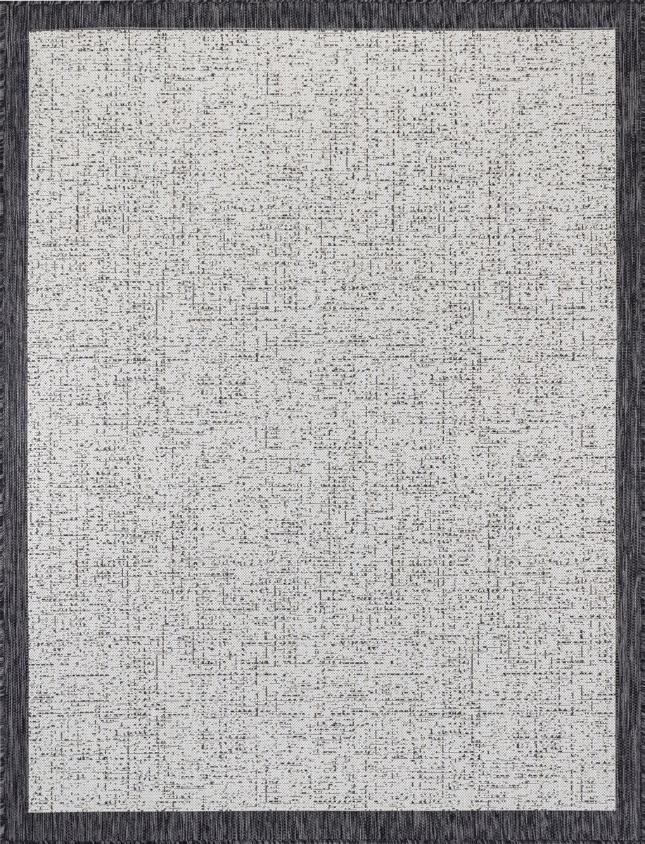 Binnen-/buitenkleed ivoor/grijs 200x275 cm JODY