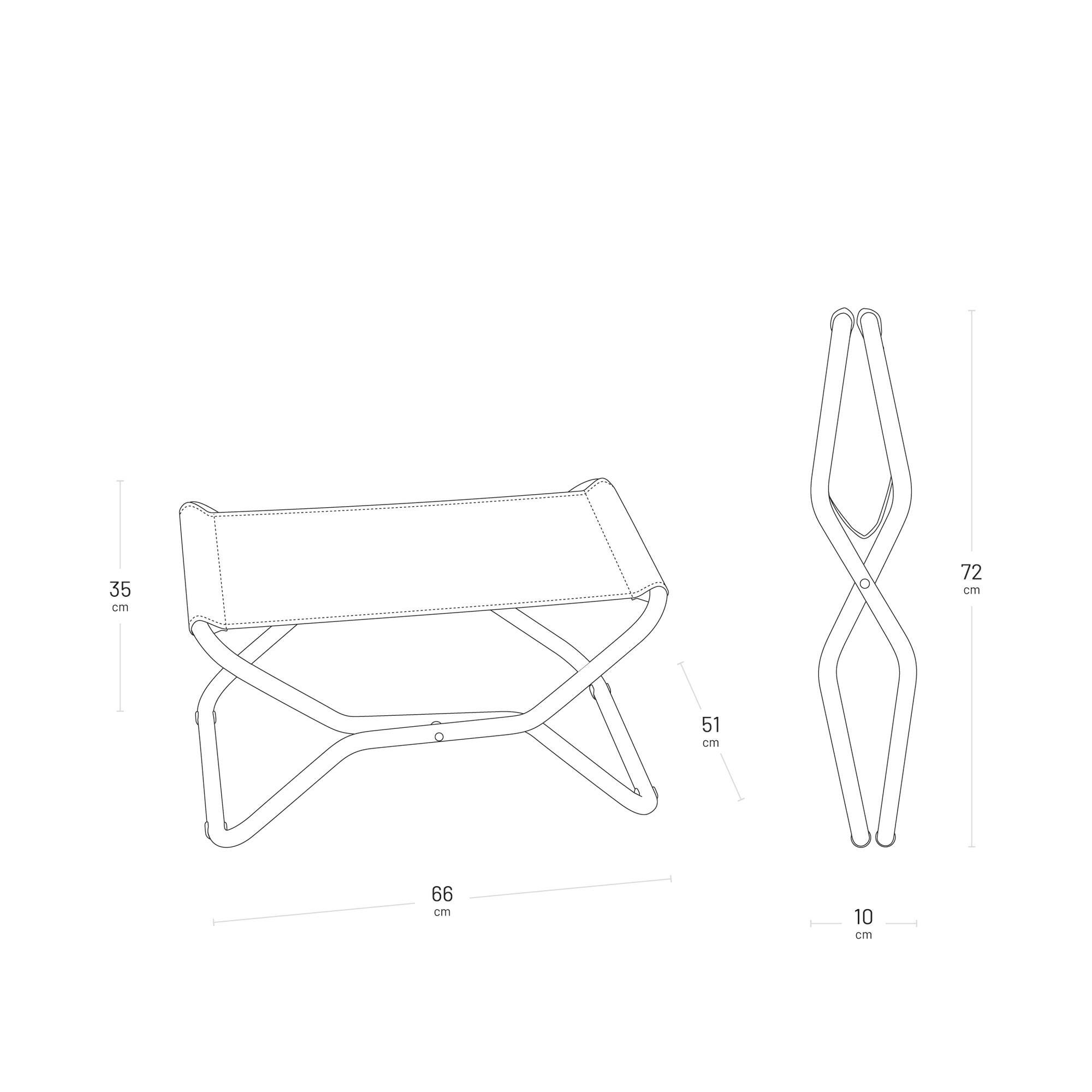 Klappbare Fußstütze / Hocker Next Batyline® Duo Grau Galet